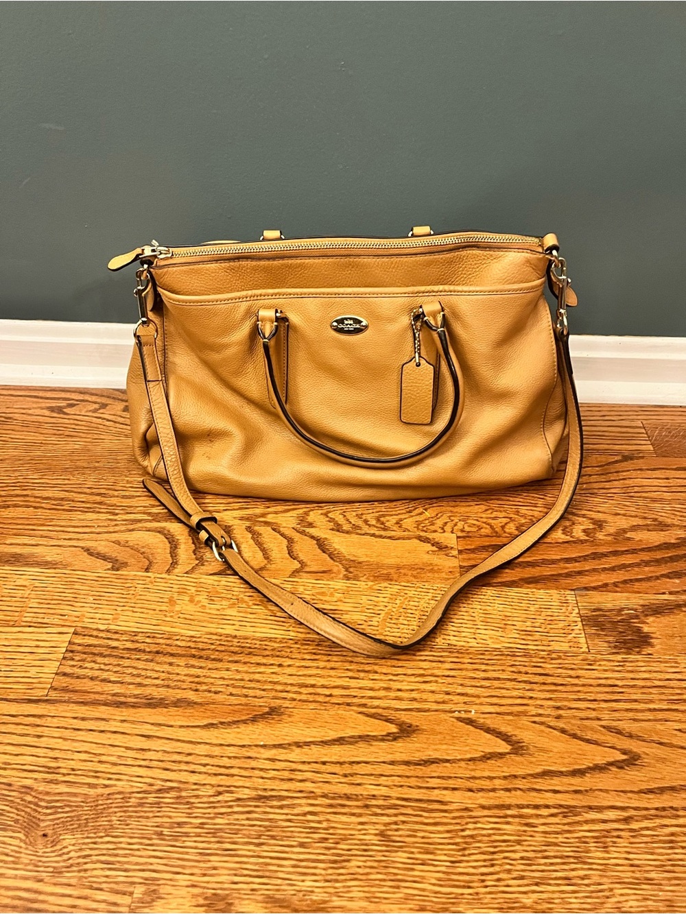Coach Morgan Satchel Handbag in Camel